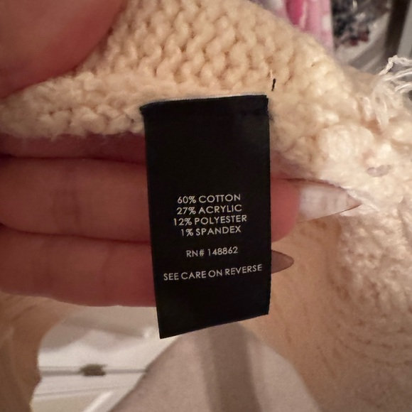 Torrid Cream Heavyweight Cable Knit Open-Front Cardigan (Very Warm! - Picture 5 of 5